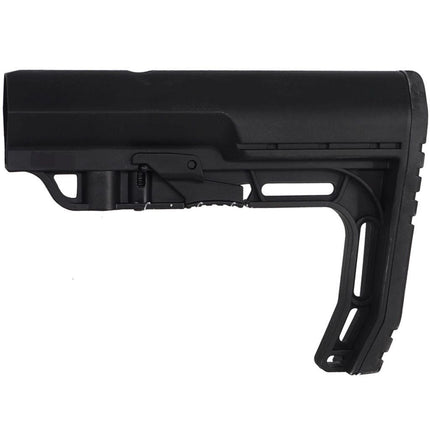 E&C BMSMIL Style Minimalist Rétractable Crosse Convient pour AR M4 M16 Série AEG Fusils Airsoft Noir