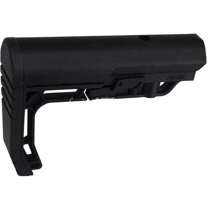 E&C BMSMIL Style Minimalist Rétractable Crosse Convient pour AR M4 M16 Série AEG Fusils Airsoft Noir