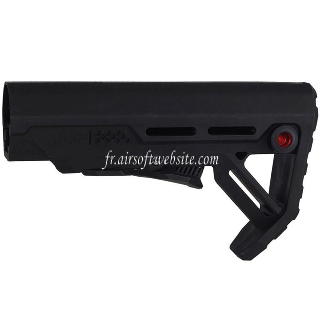 E&C MOD1 Style Rétractable Crosse Convient pour AR M4 M16 Série AEG Fusils Airsoft Noir
