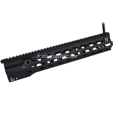 E&C GRIDLOK Style 14.5 Pouces usage intensif M-Lok Garde-Main Rail Système Convient pour E&C 416 Série AEG Fusils Airsoft Noir