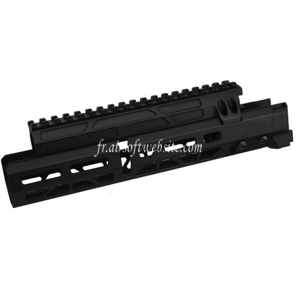 5KU 10.1 Inch MMS Style M-Lok Handguard Rail System Suitable for CYMA AKM AK74 AK105 Series AEG Airsoft Rifles Black