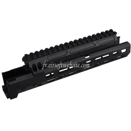 5KU 10.1 Inch MMS Style M-Lok Handguard Rail System Suitable for CYMA AKM AK74 AK105 Series AEG Airsoft Rifles Black