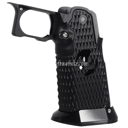 5KU CNC Aluminum Poignée Type-9 Convient pour Tokyo Marui Hi-Capa 5.1 4.3 Série GBB Pistolets Airsoft