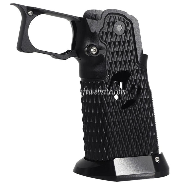 5KU CNC Aluminum Poignée Type-9 Convient pour Tokyo Marui Hi-Capa 5.1 4.3 Série GBB Pistolets Airsoft