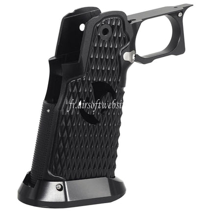 5KU CNC Aluminum Poignée Type-9 Convient pour Tokyo Marui Hi-Capa 5.1 4.3 Série GBB Pistolets Airsoft