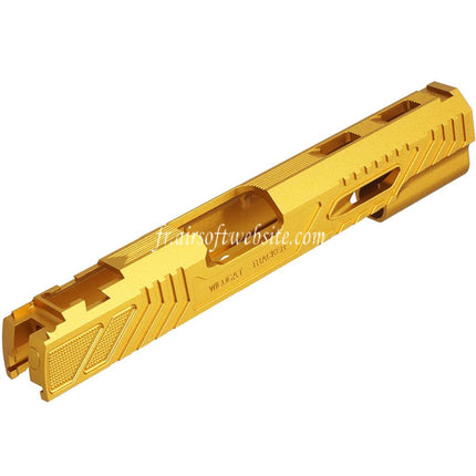 5KU CNC Aluminum Limcat WildCat Glissière Convient pour Tokyo Marui Hi-Capa M1911 Série GBB Pistolets Airsoft