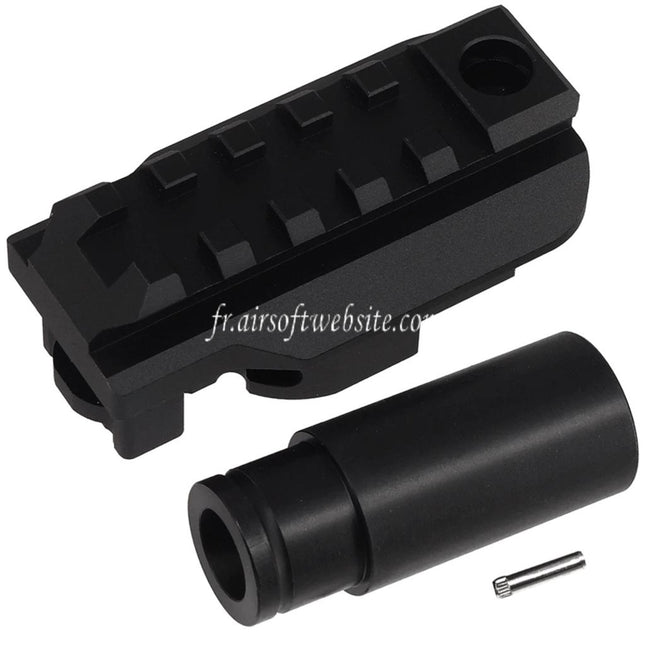 5KU M1913 Picatinny Rail Crosse Adaptateur Convient pour JMAC MCX Pliant Mécanique Archwick B&T AIR APC9K GBB SMG Fusils Noir