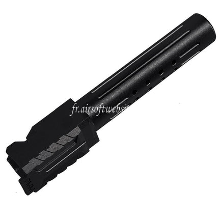 5KU CNC Aluminum BRA Style Ported Canon Extérieur Convient pour Umarex / VFC G19 Gen.3 Série GBB Pistolets Airsoft