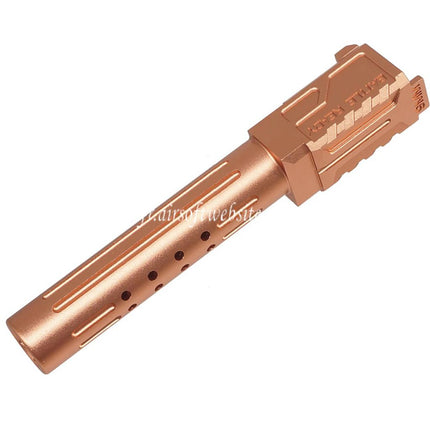 5KU CNC Aluminum BRA Style Ported Canon Extérieur Convient pour Tokyo Marui G19 Gen.3 Série GBB Pistolets Airsoft