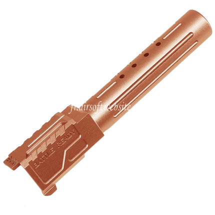 5KU CNC Aluminum BRA Style Ported Canon Extérieur Convient pour Tokyo Marui G19 Gen.3 Série GBB Pistolets Airsoft