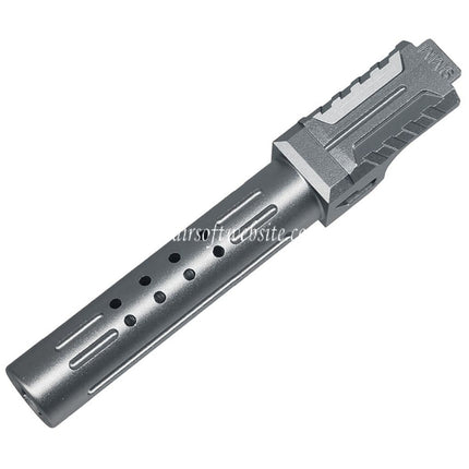 5KU CNC Aluminum BRA Style Ported Canon Extérieur Convient pour Tokyo Marui G19 Gen.3 Série GBB Pistolets Airsoft