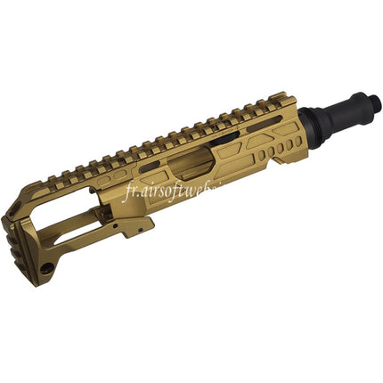 5KU Carabine Conversion Kit Type-C avec M1913 Rail Crosse Adaptateur Convient pour Action Army AAP-01 Série GBB Pistolet Airsoft