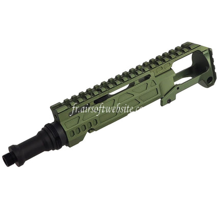 5KU Carabine Conversion Kit Type-C avec M1913 Rail Crosse Adaptateur Convient pour Action Army AAP-01 Série GBB Pistolet Airsoft
