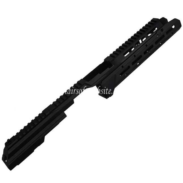 5KU Chassis SAG Style MK3.1 Monolithic M-Lok Garde-Main Rail Système Railed Couvre Poussière Set Convient pour CYMA AKM AK74 AK105 Série AEG Fusils Airsoft Noir