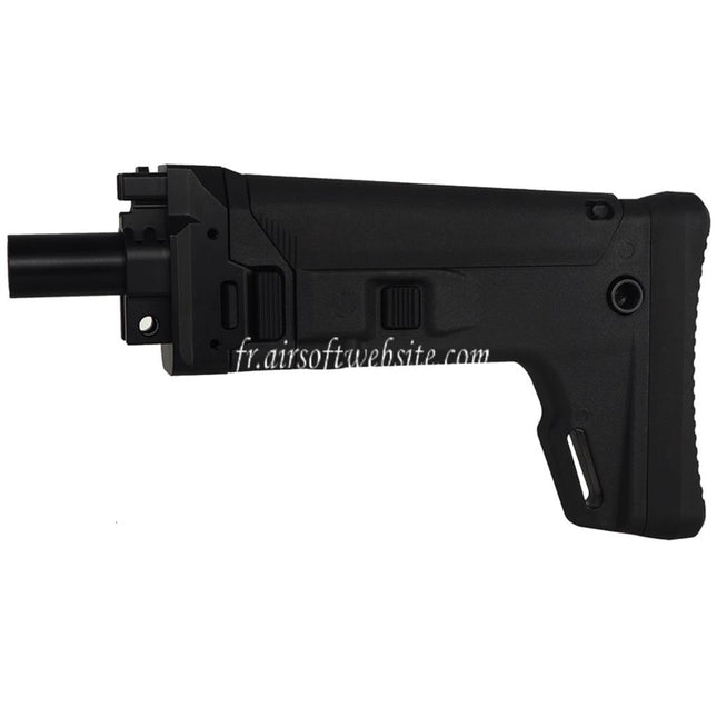 BBT ACR Style 7-Positions Télescopique Côté Repliable Crosse Convient pour Maruyama ISO556 GBB SMG Fusil Noir