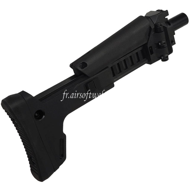 BBT ACR Style 7-Positions Télescopique Côté Repliable Crosse Convient pour Maruyama ISO556 GBB SMG Fusil Noir