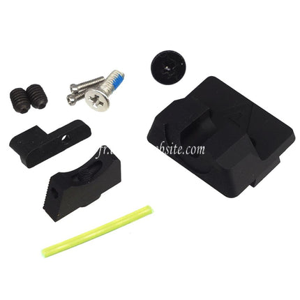 Bomber Airsoft CNC Aluminium Wilson Combat Style Schlitten-Lauf-Set Passend für Tokyo Marui G19 Gen4 Serie GBB Pistolen Schwarz