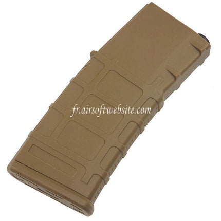 E&C 120 Billes Polymère PMAG Mid-Cap Chargeur Convient pour M4 M16 Série AEG Fusils Airsoft