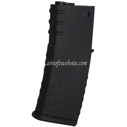 E&C 120 Billes Polymère Mid-Cap Chargeur Convient pour M4 M16 Série AEG Fusils Airsoft Noir