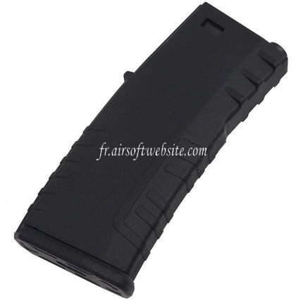 E&C 120 Billes Polymère Mid-Cap Chargeur Convient pour M4 M16 Série AEG Fusils Airsoft Noir