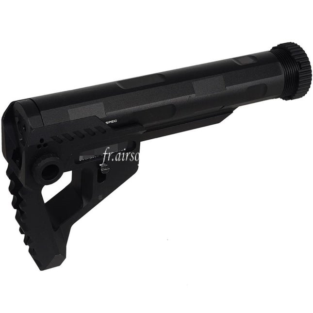 E&C Pit Style PDW Crosse Convient pour AR M4 M16 Série AEG Fusils Airsoft Noir