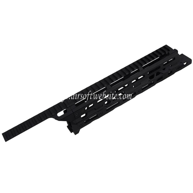 5KU Long Monolithic M-Lok Garde-Main Rail Système Convient pour Tokyo Marui Saiga-12K Série Shotgun Airsoft Noir