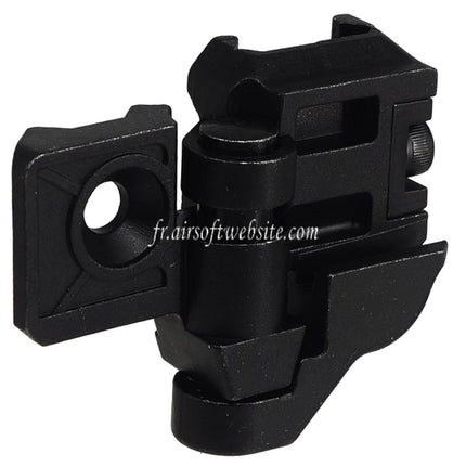E&C Crosse Adaptateur de charnière Convient pour 20mm Picatinny Rail E&C SIG MPX MCX Série Fusils Airsoft Noir