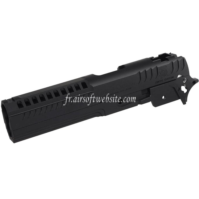 5KU CNC Aluminum LimCat Custom Style Milieu Châssis Glissière Set Convient pour Tokyo Marui Hi-Capa 5.1 Série GBB Pistolets Airsoft