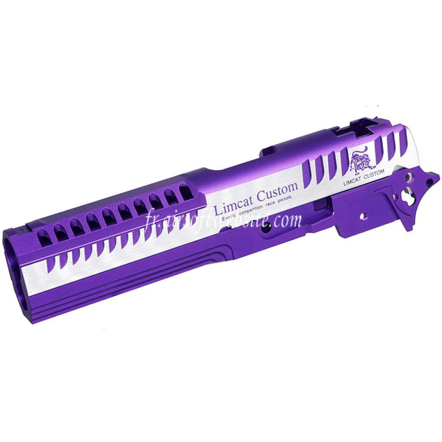 5KU CNC Aluminum LimCat Custom Style Milieu Châssis Glissière Set Convient pour Tokyo Marui Hi-Capa 5.1 Série GBB Pistolets Airsoft