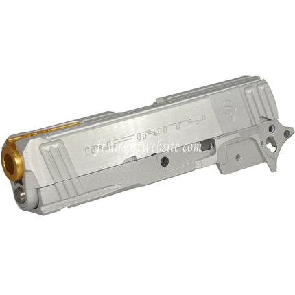 Bomber Airsoft CNC Aluminum SVI Infinity Tiki Style Canon Milieu Châssis Glissière Kit Set Convient pour Tokyo Marui Hi-Capa 5.1 Série GBB Pistolets