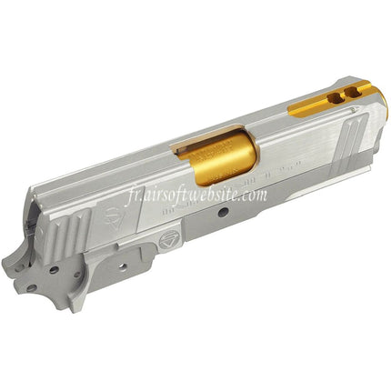 Bomber Airsoft CNC Aluminum SVI Infinity Tiki Style Canon Milieu Châssis Glissière Kit Set Convient pour Tokyo Marui Hi-Capa 5.1 Série GBB Pistolets