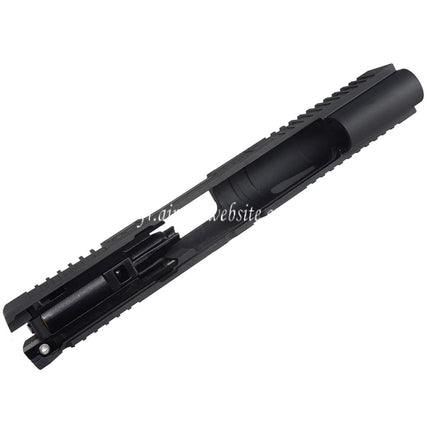 Bomber Airsoft CNC Aluminum TRIARC System Style Canon Milieu Châssis Glissière Kit Set Convient pour Tokyo Marui Hi-Capa Série GBB Pistolets Gris Titane