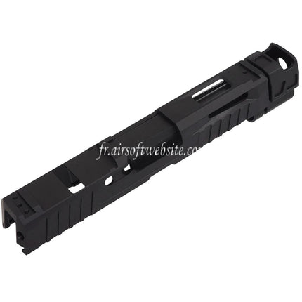 Bomber Airsoft CNC Edelstahl P320 NOS Style Lauf mit Kompensator Schlitten-Set Passend für SIG Air VFC M17 M18 Serie GBB Pistolen
