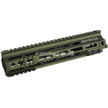 E&C Geissele Style MK4 SMR 10 Pouces M-Lok Garde-Main Super modulaire Rail Système Convient pour M4 M16 Série CGS MWS AEG GBB Fusils Airsoft