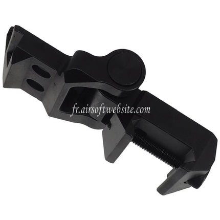 5KU Klappbarer Hinterschaft Scharnierbaugruppe Passend für 20mm Picatinny M1913 Schienenschnittstelle Schwarz