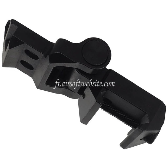5KU Pliant Crosse Assemblage de charnière Convient pour 20mm Picatinny M1913 Rail Interface Noir