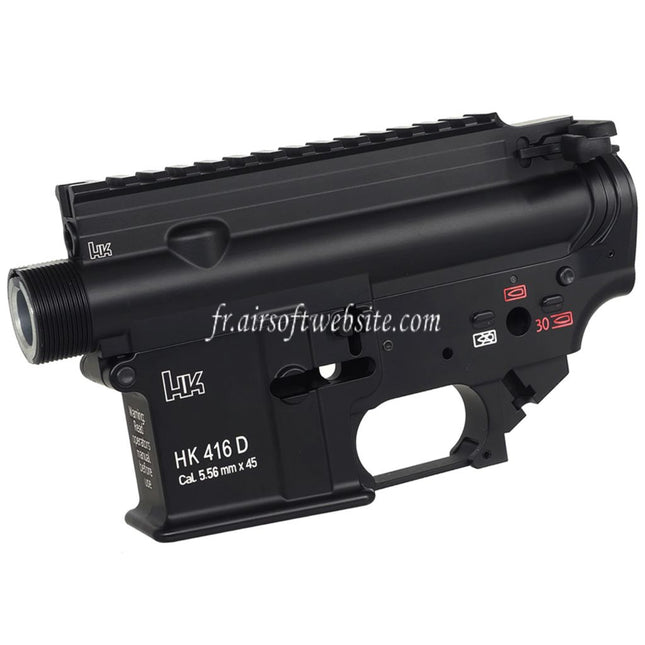 CYMA CGS HK416D Métal Haut Bas Boîtier Convient pour CYMA CGS HK416 Tokyo Marui M4 Série MWS GBB Fusils Airsoft Noir