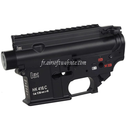 CYMA CGS HK416C Metall Ober- und Untergehäuse Passend für CYMA CGS HK416 Tokyo Marui M4 Serie MWS GBB Airsoftgewehre Schwarz