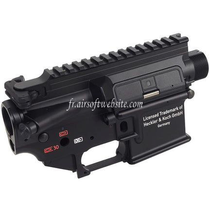 CYMA CGS HK416C Metall Ober- und Untergehäuse Passend für CYMA CGS HK416 Tokyo Marui M4 Serie MWS GBB Airsoftgewehre Schwarz