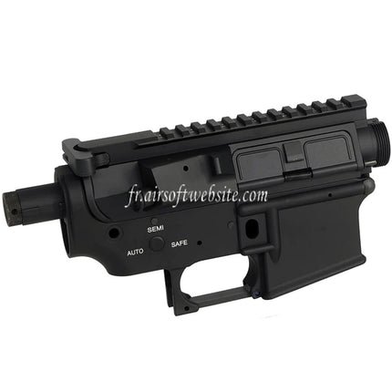 E&C MUR Style QD Système de détachement rapide Métal Haut Bas Boîtier Convient pour E&C Tokyo Marui M4 M16 Série AEG Fusils Airsoft Noir
