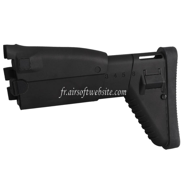 CYMA 6-Positions Rétractable Crosse Convient pour CYMA Cybergun SCAR-L Série AEG Fusils Airsoft