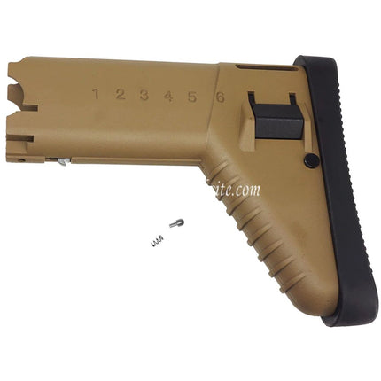 CYMA 180mm Polymère Rétractable Butt Crosse Convient pour CYMA Cybergun SCAR Série AEG Fusil Airsoft