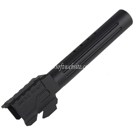 5KU CNC Aluminum BRA Style Ported Canon Extérieur Convient pour Tokyo Marui G17 Gen.3 Série GBB Pistolets Airsoft
