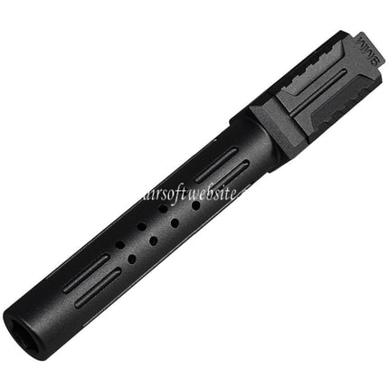 5KU CNC Aluminum BRA Style Ported Canon Extérieur Convient pour Tokyo Marui G17 Gen.3 Série GBB Pistolets Airsoft