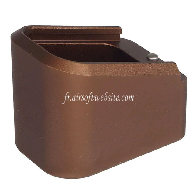 5KU CNC Aluminum Combat Master Chargeur Base Plaque Convient pour Tokyo Marui G17 Gen5 MOS Série GBB Pistolets Chargeur