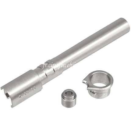 5KU Acier inoxydable Canon extérieur +11mm CW sens horaire Filetage avec Bushing Convient pour KJ Works ASG CZ Shadow2 Orange Série GBB Pistolets Airsoft