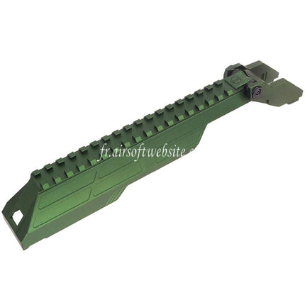 5KU CNC Aluminum M1913 20mm Railed Boitier Couverture Convient pour MMS Handguard CYMA AKM AK74 AK104 AK105 Serie Fusils