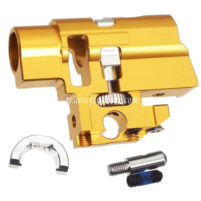 5KU CNC Aluminum Une-Piece TDC Hop-Up Chambre Convient pour Tokyo Marui M1911 Hi-Capa Serie GBB Pistolets Or