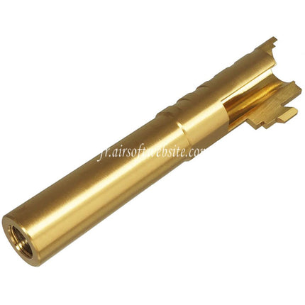 5KU 4.3 Pouces Acier inoxydable Infinity SVP 9MM Canon Exterieur +11mm CW sens horaire Filetage Convient pour Hi-Capa 4.3 Serie GBB Pistolets Airsoft