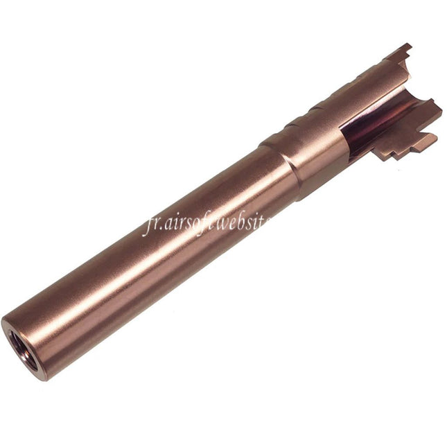 5KU 5.1 Pouces Acier inoxydable Infinity SVP .45ACP Canon Exterieur +11mm CW sens horaire Filetage Convient pour Hi-Capa 5.1 Serie GBB Pistolets Airsoft